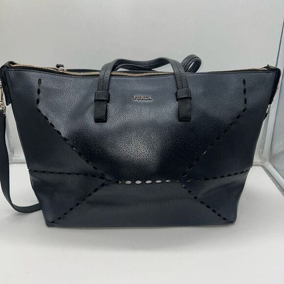 Furla Authentic Perforated Leather Tote - Picture 1 of 11